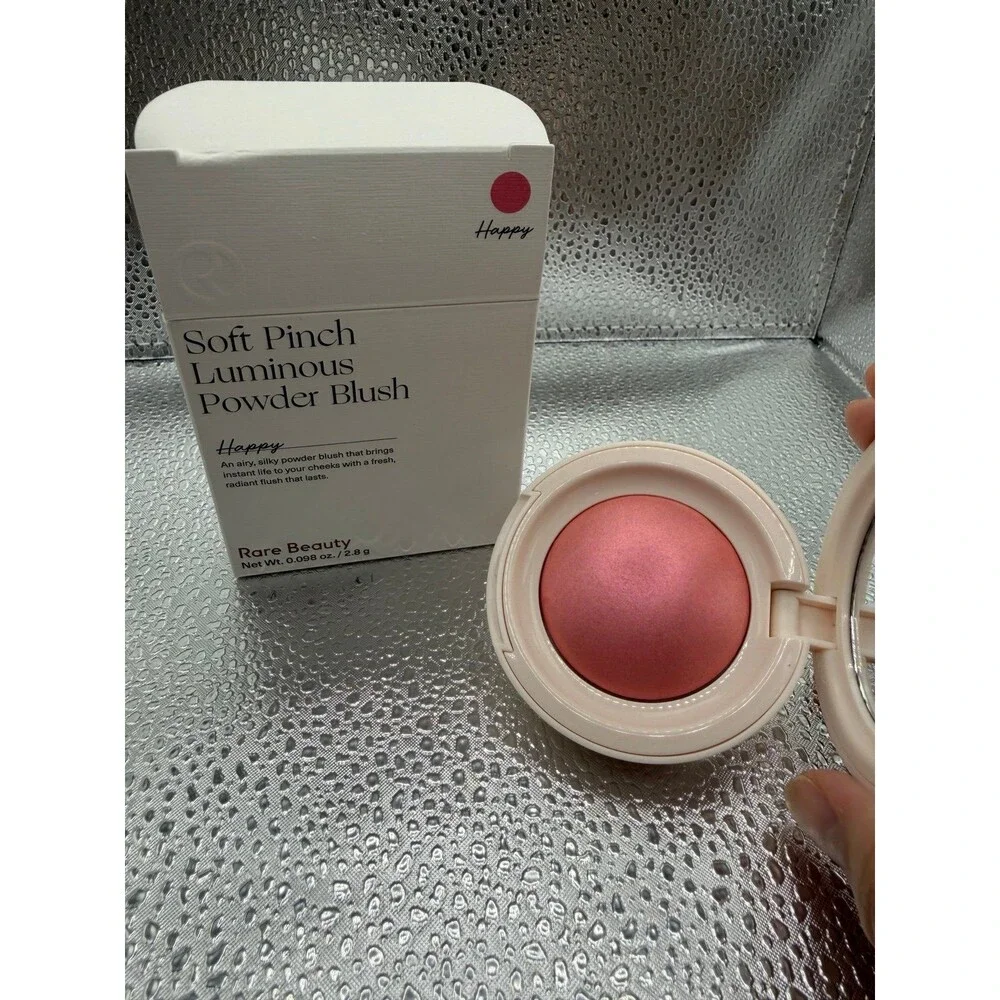 Rare Beauty Soft Pinch Luminous Powder Blush HAPPY Cool Pink